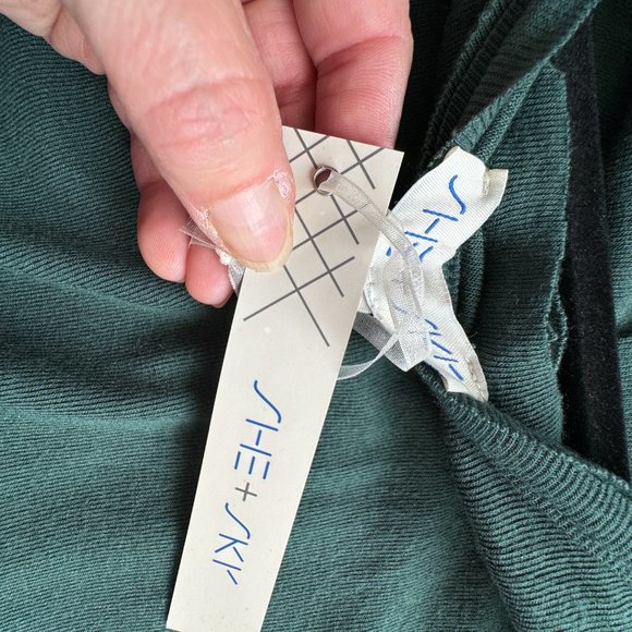 She + Sky Batwing Sweatshirt in Emerald Green - Picture 10 of 10